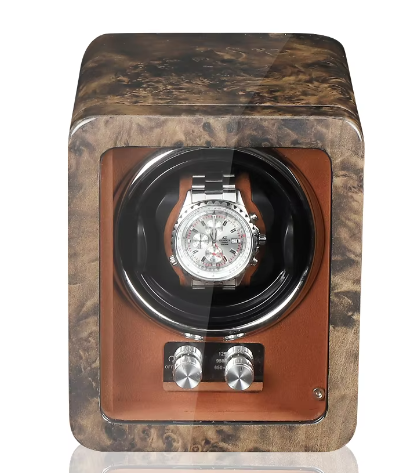 light pink box of watch