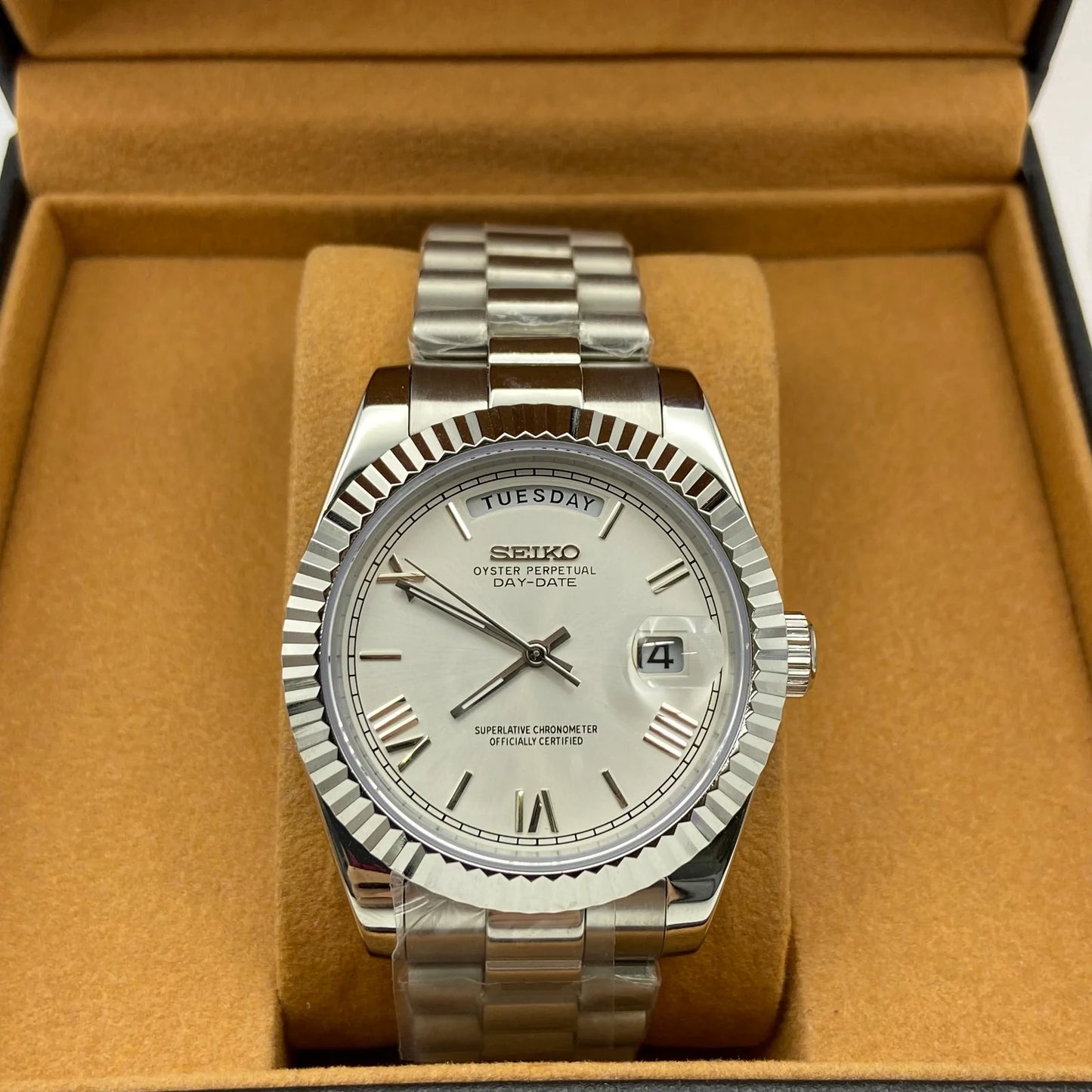 Seiko Mod Datejust - Chiffre Romain - Mont Blanc
