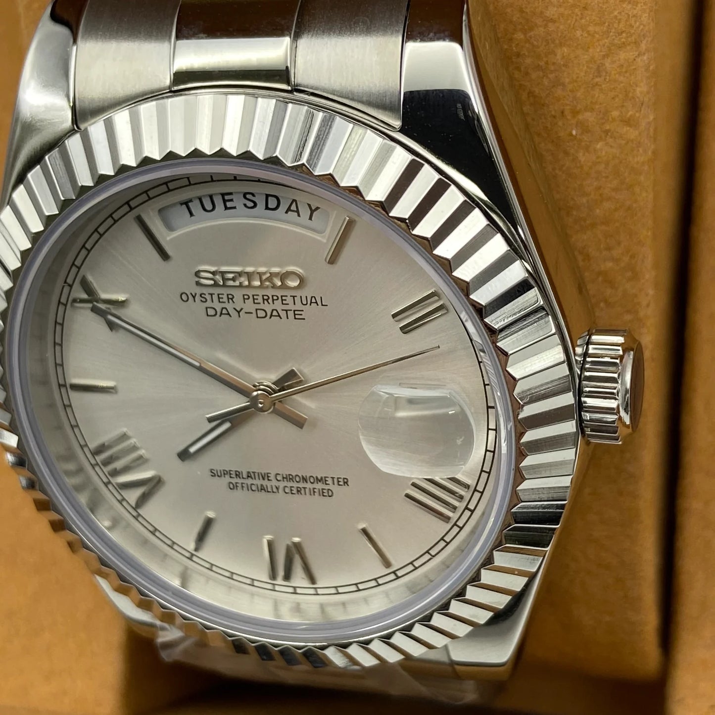 Seiko Mod Datejust - Chiffre Romain - Mont Blanc