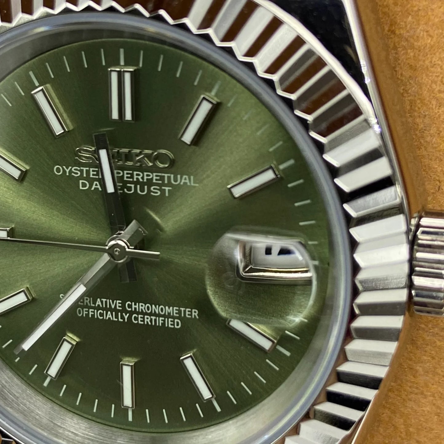 Seiko Mod Datejust - Émeraude Royal
