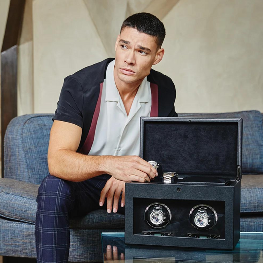 boy with watch winder