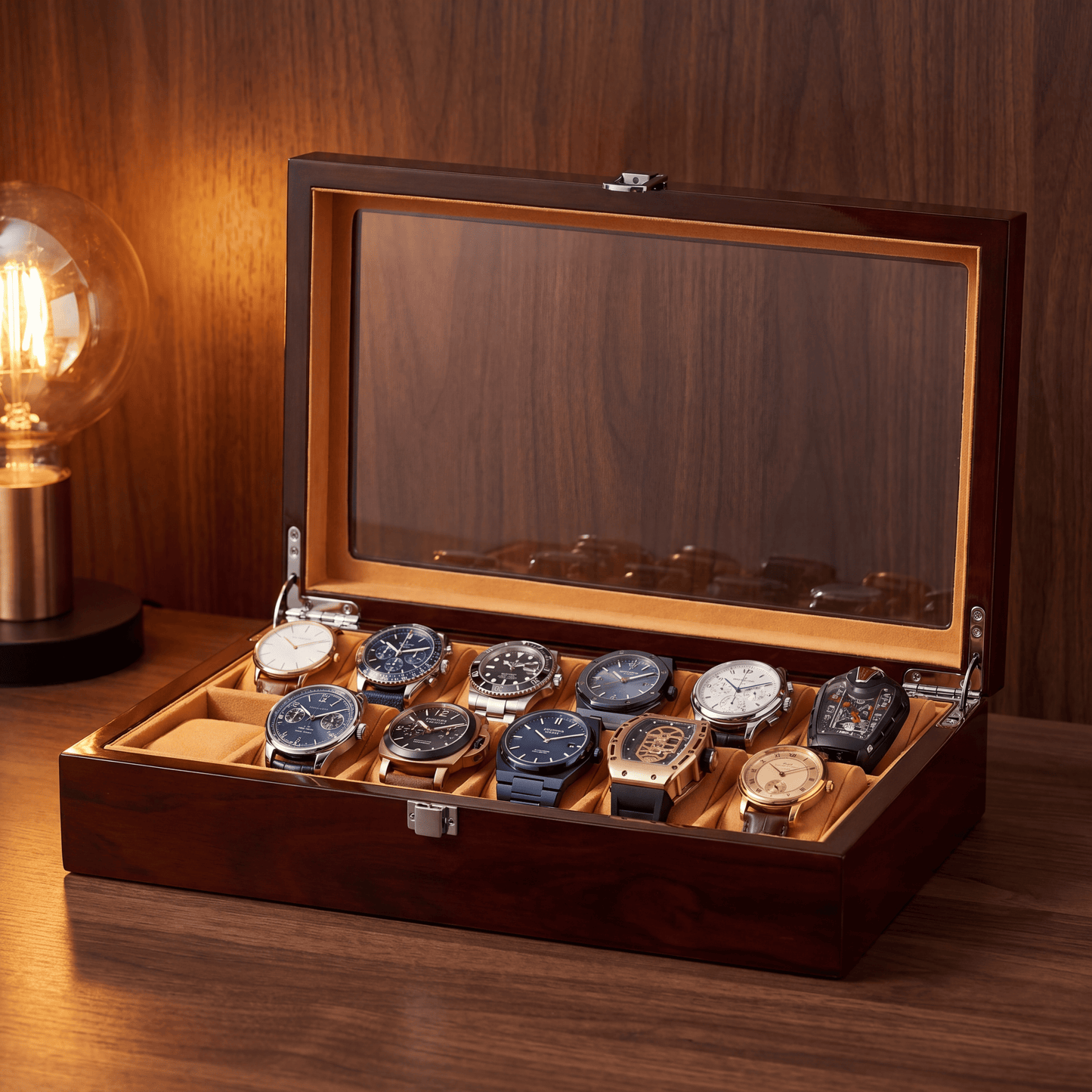 Watch Box - Master of Time Brown™ Series 12
