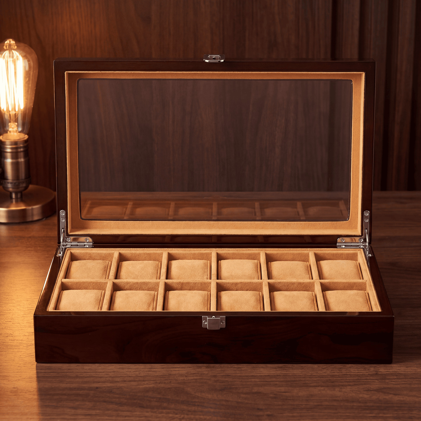 Watch Box - Master of Time Brown™ Series 12