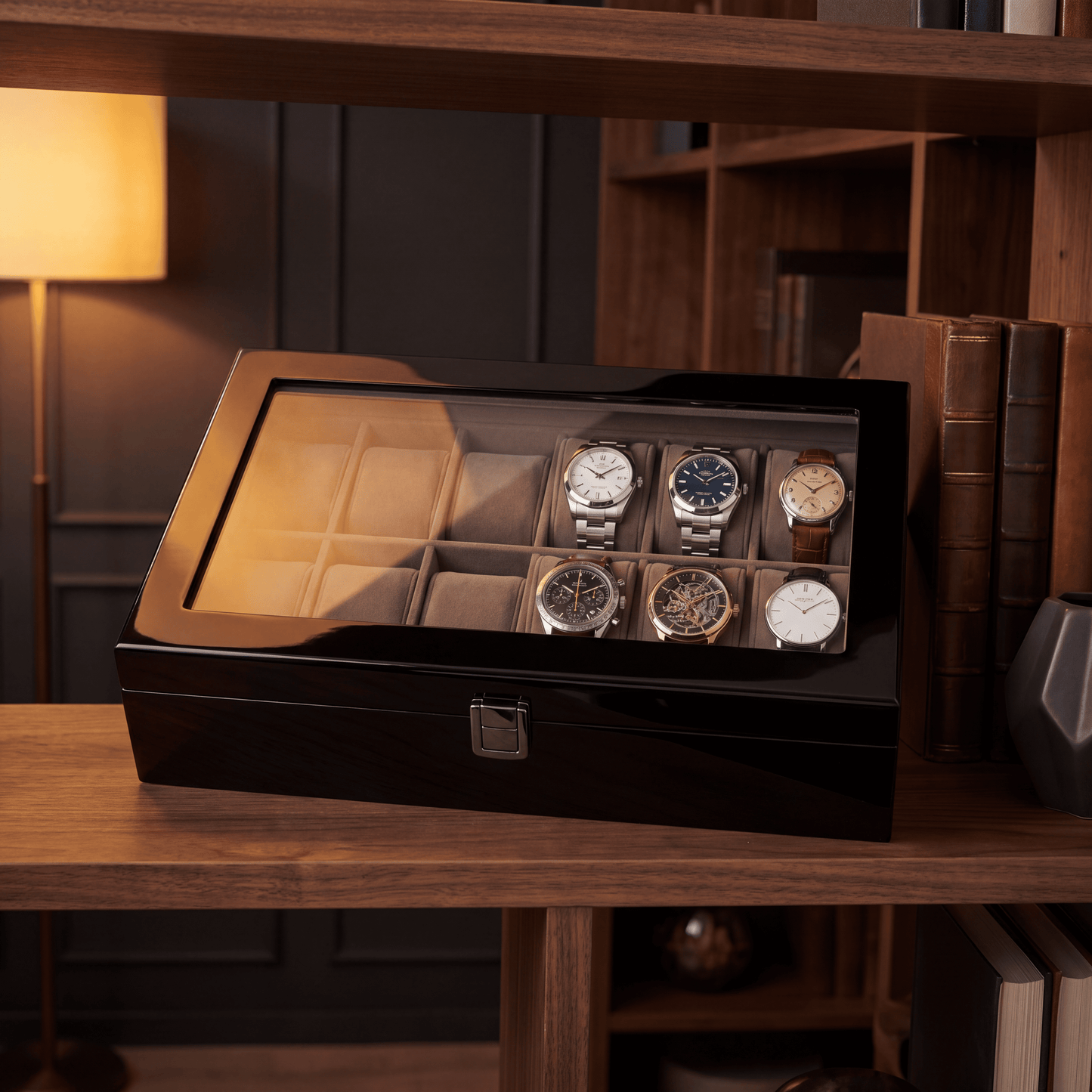 Watch Box - Master of Time Black™ Series 12