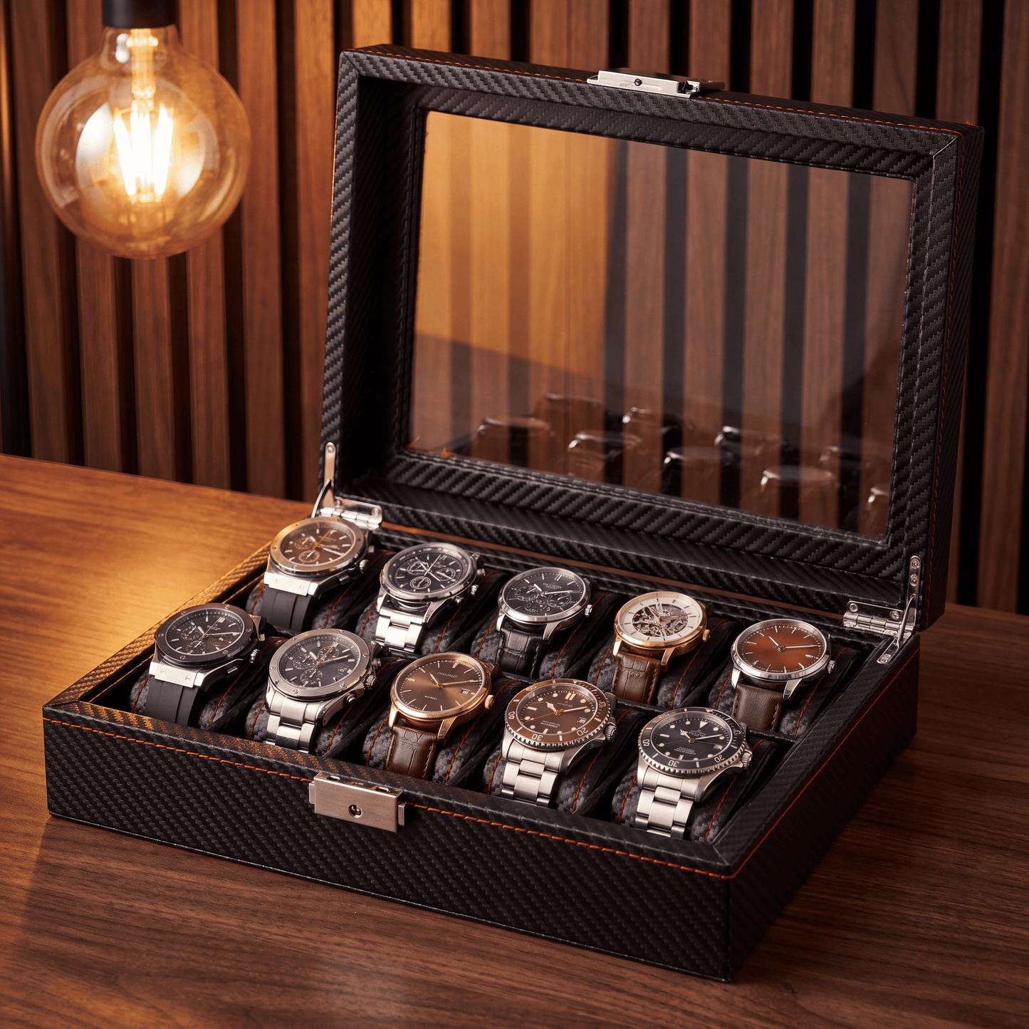 Boîte à Montre - Noir Profond™ Série 10
