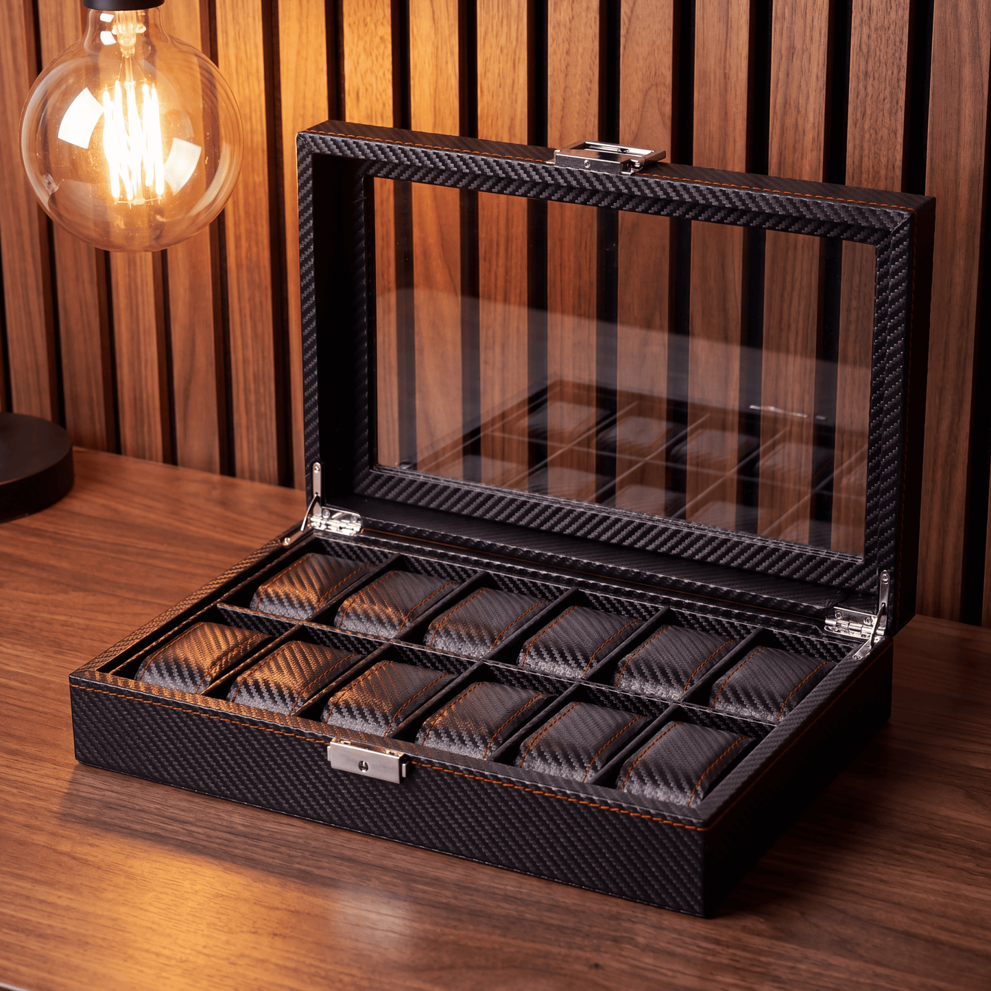 Scatola per orologi - Deep Black™ Serie 12