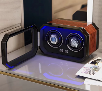 brown 2 watch winder box