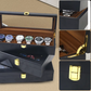 many pics of 12 watches in watch winder