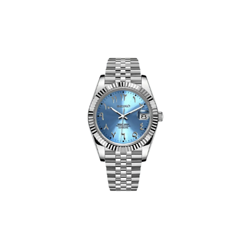 Seiko Mod Datejust - Chiffre Arabe - Élégance Marine