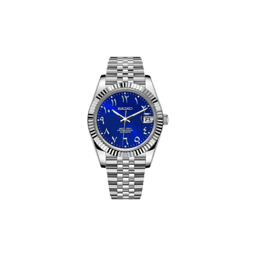 Seiko Mod Datejust - Chiffre Arabe - Éclipse Marine