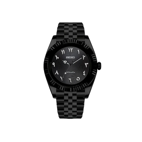 Seiko Mod Datejust - Chiffre Arabe - Obsidienne