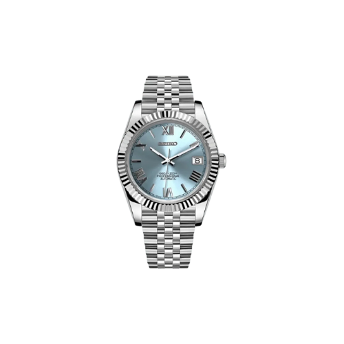 Seiko Mod Datejust - Chiffre Romain - Élégance Marine