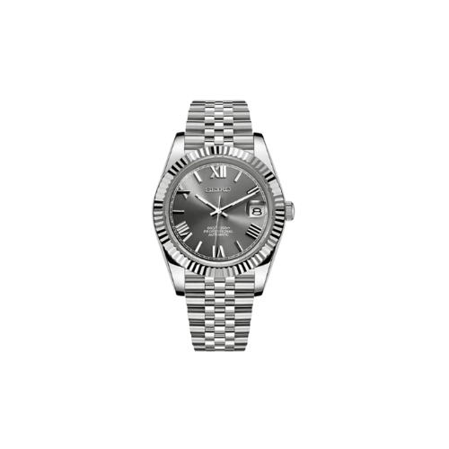 Seiko Mod Datejust - Chiffre Romain - Brume d’Acier