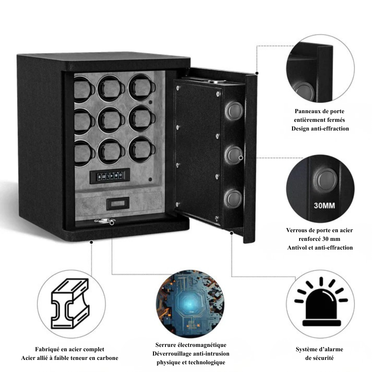 Watch Winder Safe - Noble Heritage