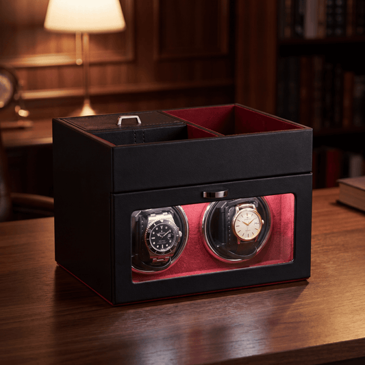 Remontoir et boîte à bijoux – Rouge Crimson