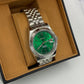 Seiko Mod Datejust - Chiffre Arabe - Vert Souverain