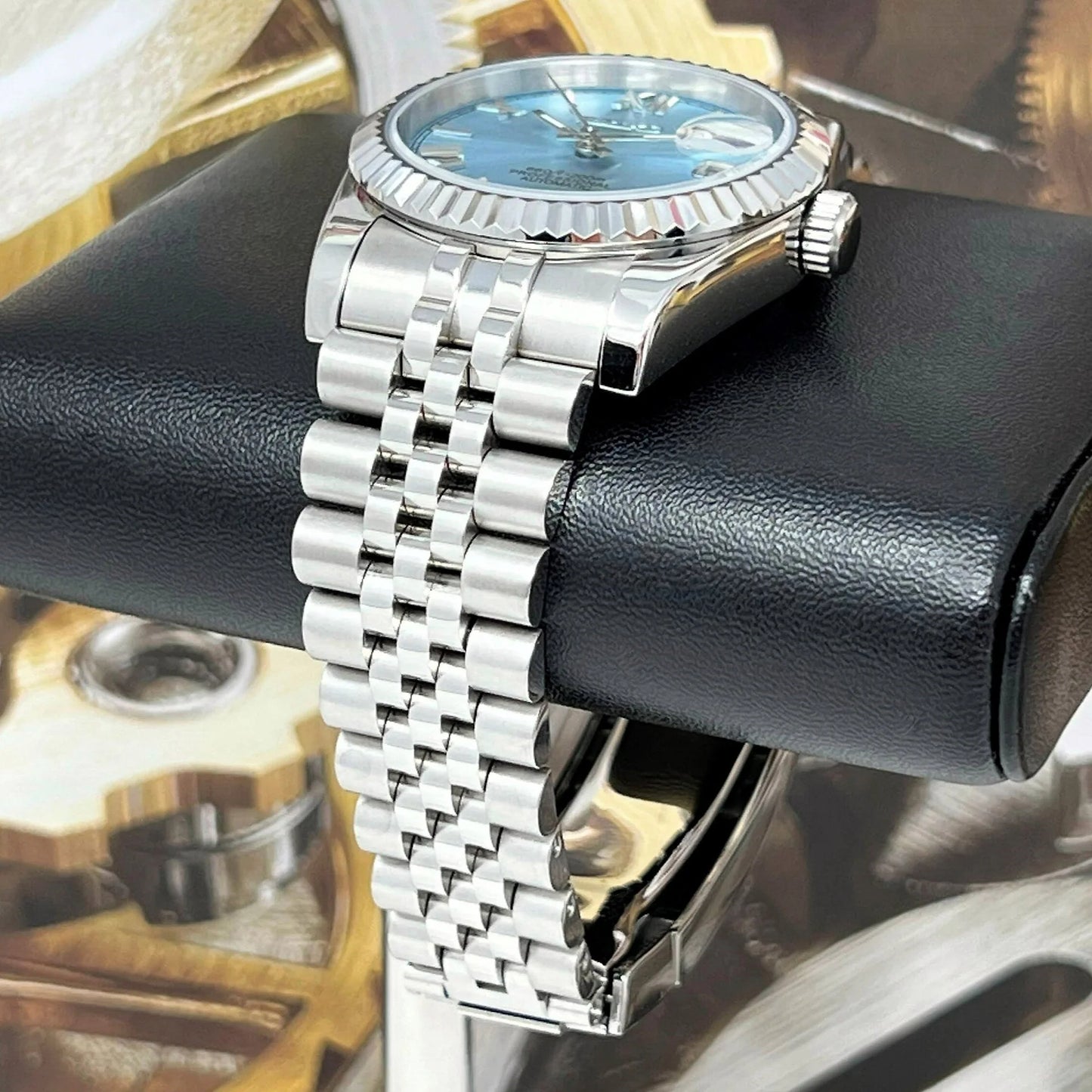 Seiko Mod Datejust - Chiffre Romain - Élégance Marine