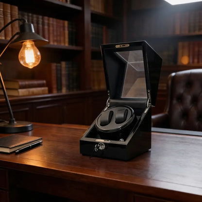 Watch winder  Élégance Double - Black